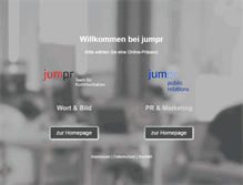 Tablet Screenshot of jumpr.com